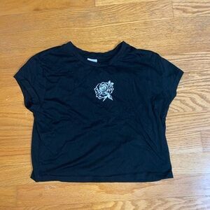 Black Rose Graphic Women's Top